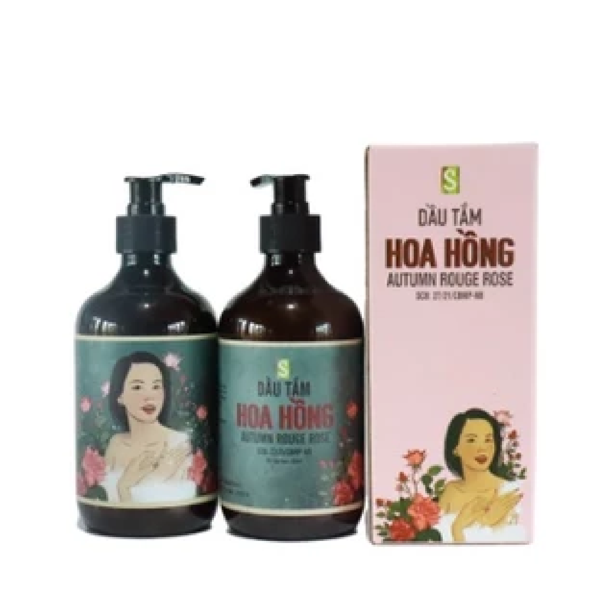 Dầu tắm hoa hồng 500ml