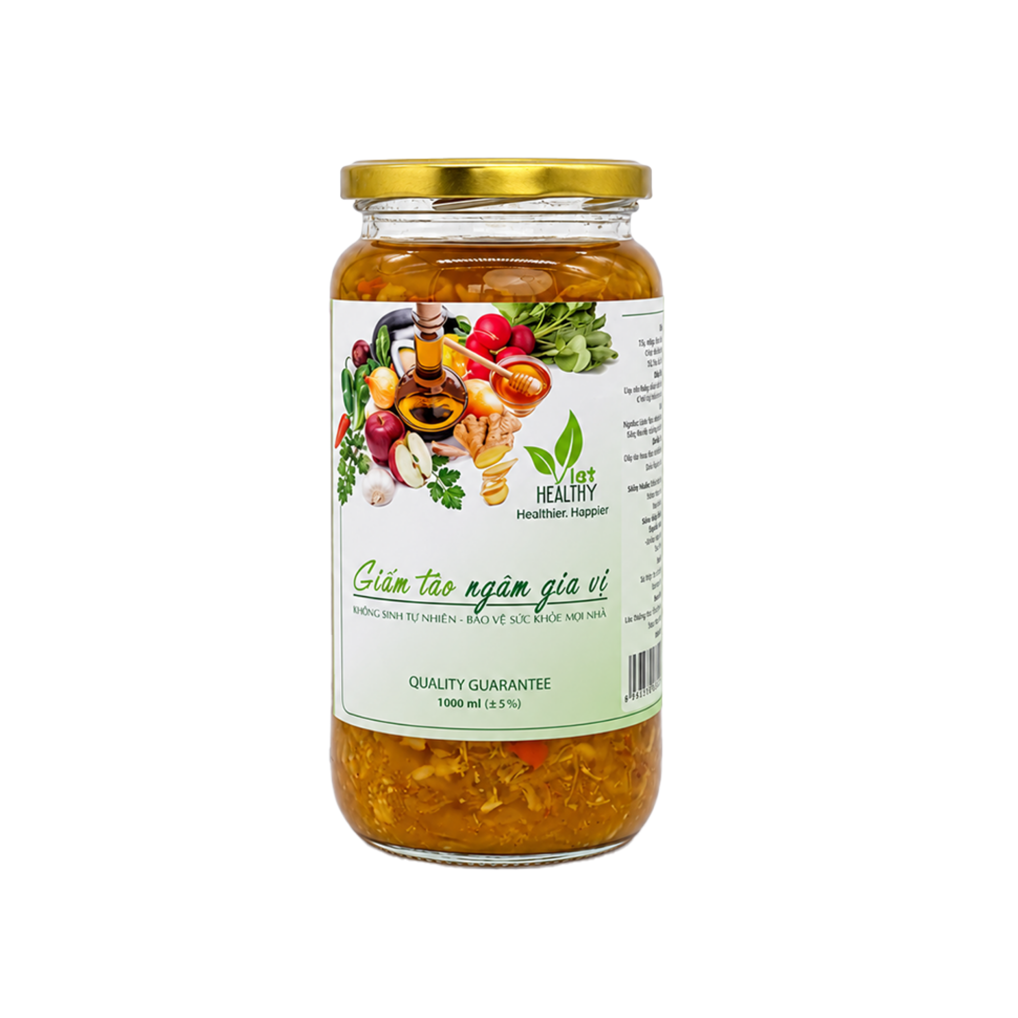 Giấm táo ngâm gia vị 1 lít