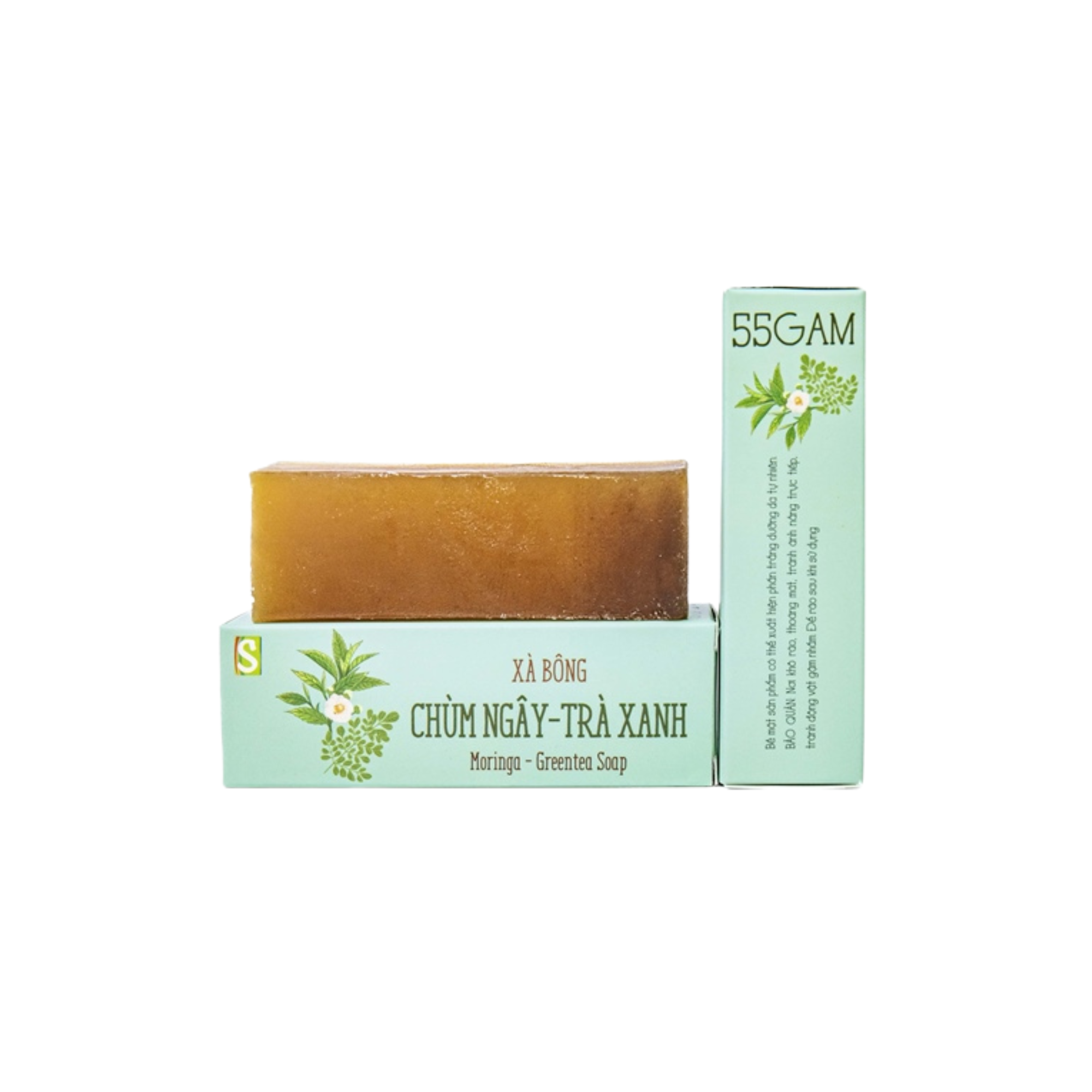 Xà bông thảo dược - Chùm ngây và Trà xanh 100g