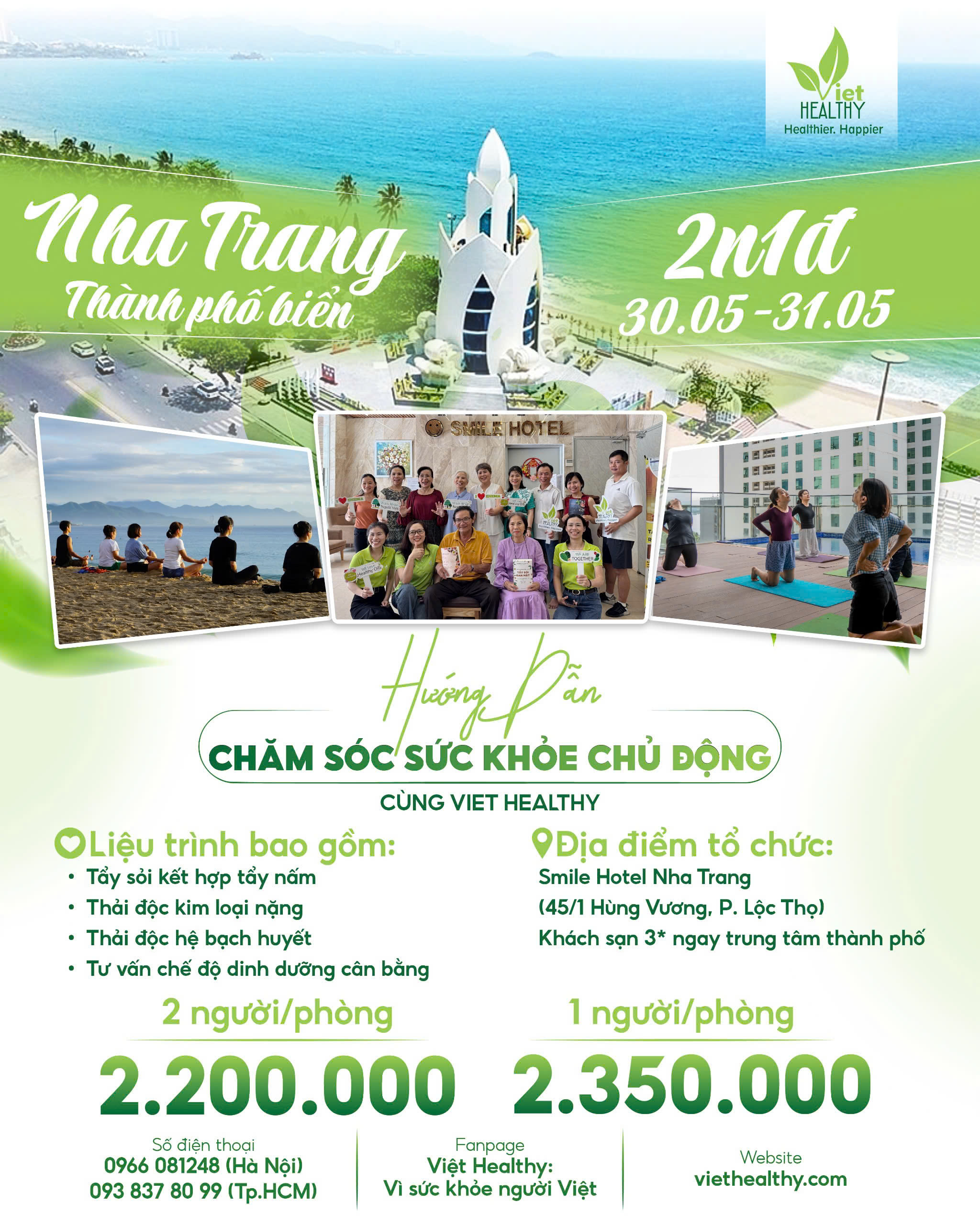 Hướng dẫn chăm sóc sức khỏe chủ động cùng Viethealthy tại Nha Trang [NTG]